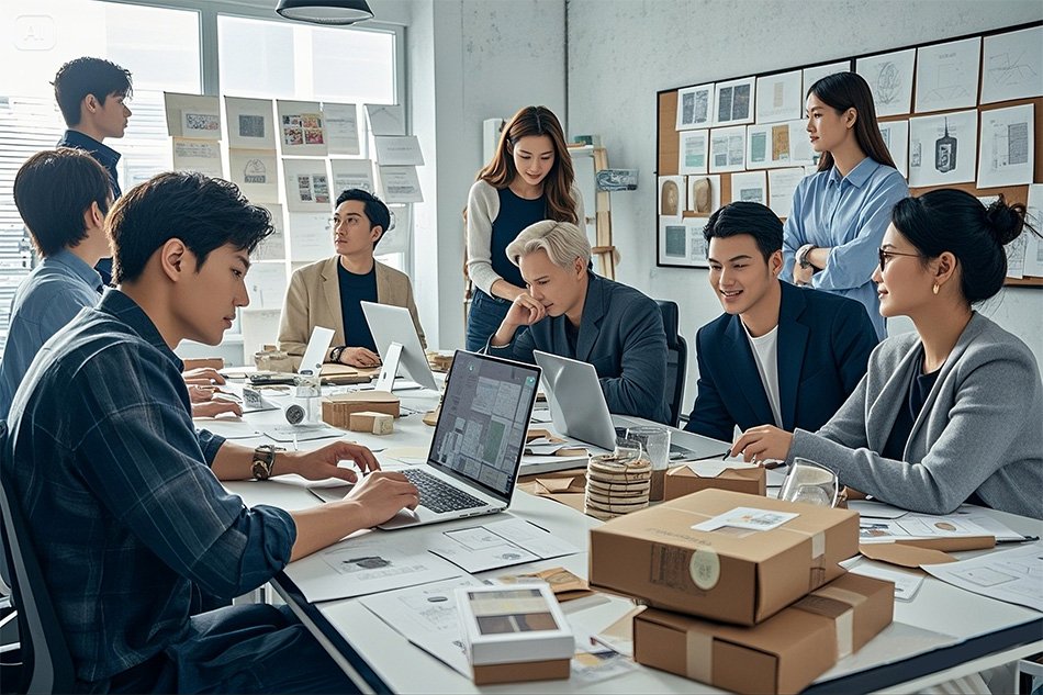 Packaging design team