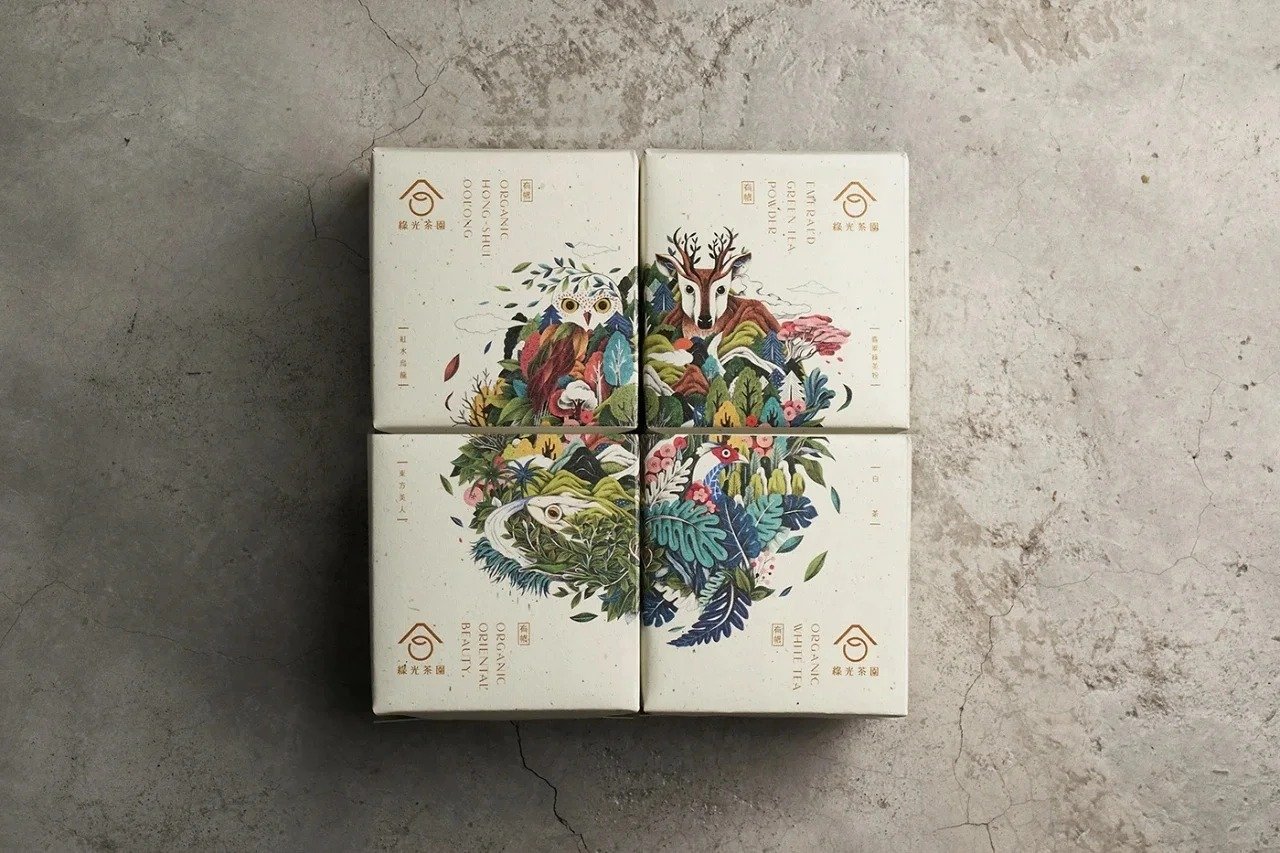 Tea packaging box