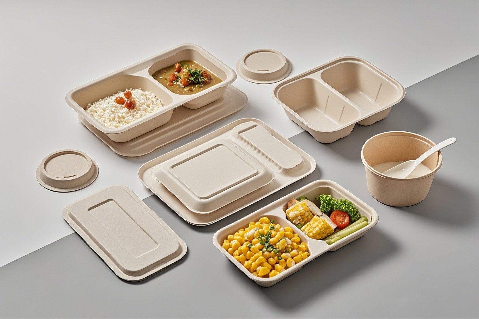 Recyclable paper containers