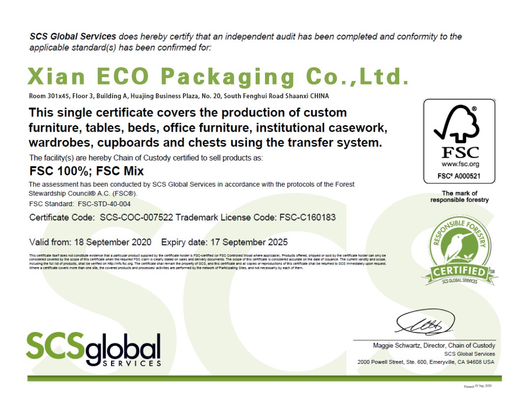 FSC CERTIFICATED