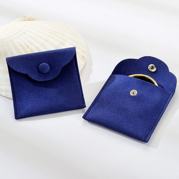 Custom logo Microfiber Paper box with Jewelry Pouch