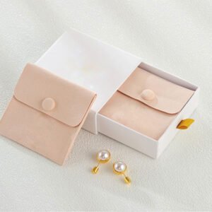 Jewelry Packaging Gift Box With Microfiber Pouch Bag