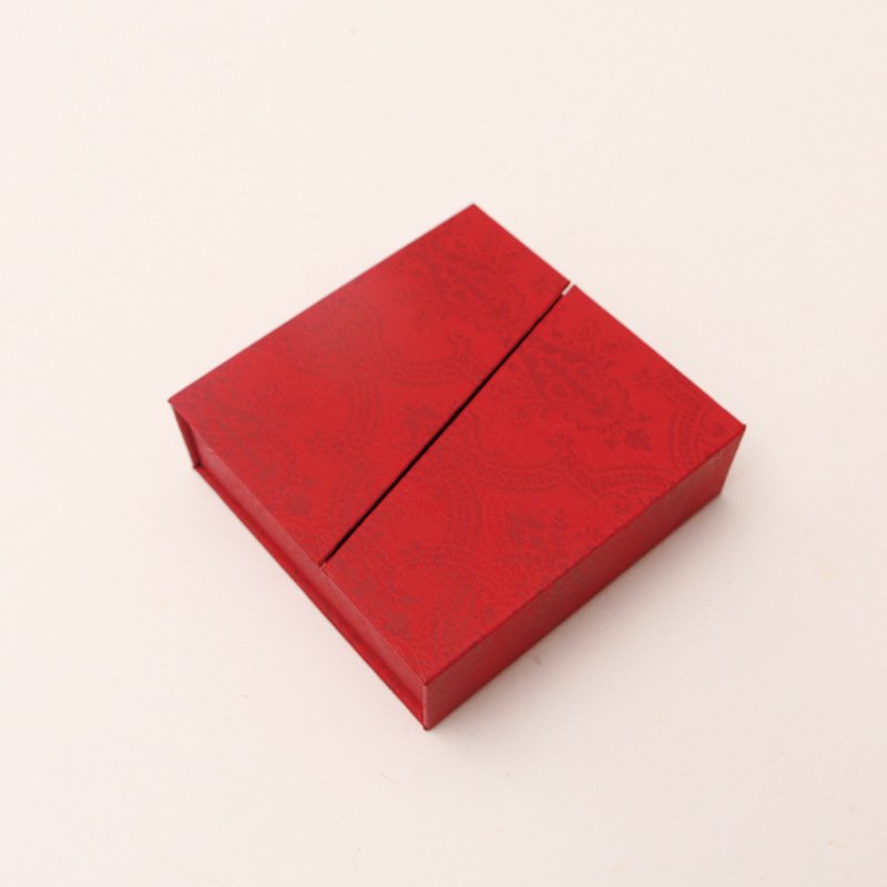Red jewelry storage box