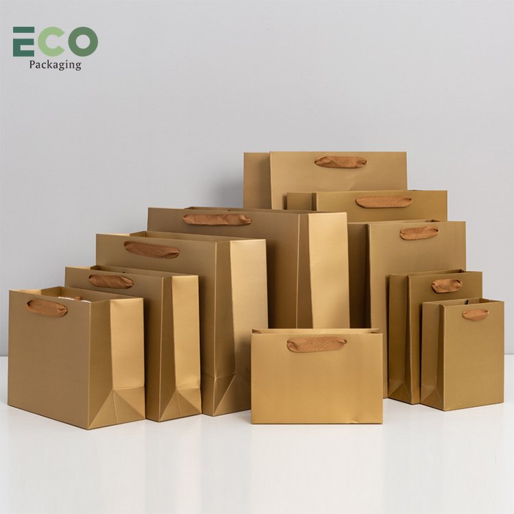 gold paper bags