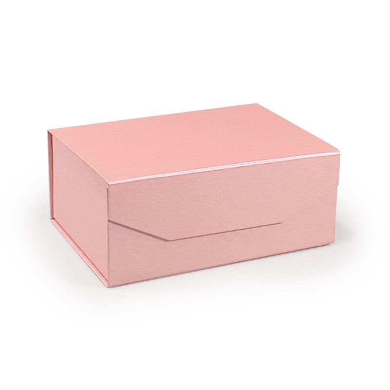 Pink folding gift box