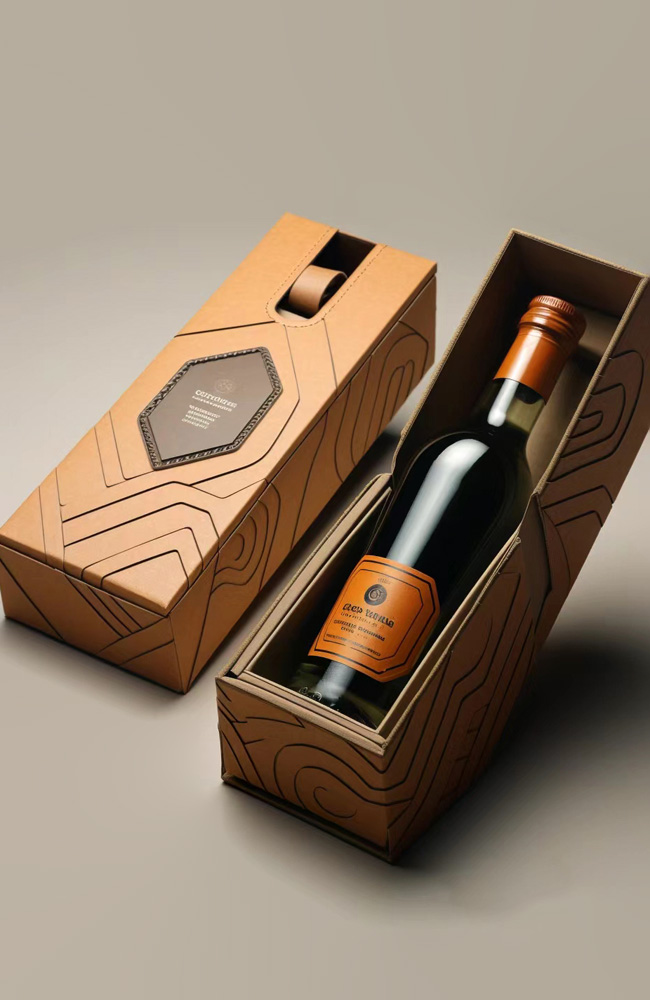 red wine packaging
