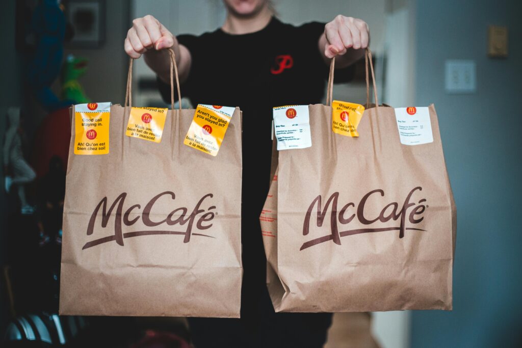 McDonald's paper bag