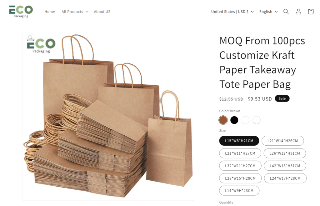 brown paper bag gift bags